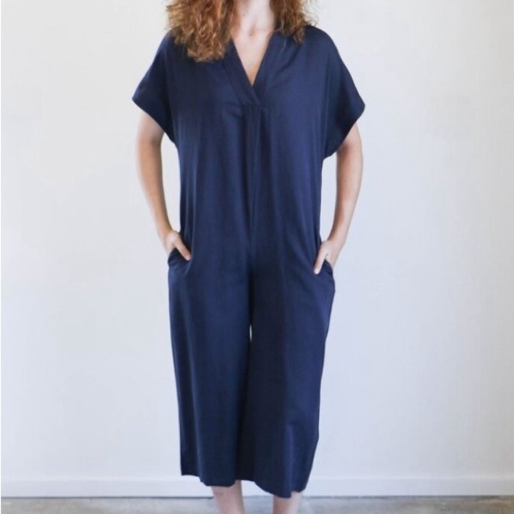 7115 by Szeki Hanbok jumpsuit in navy, size L